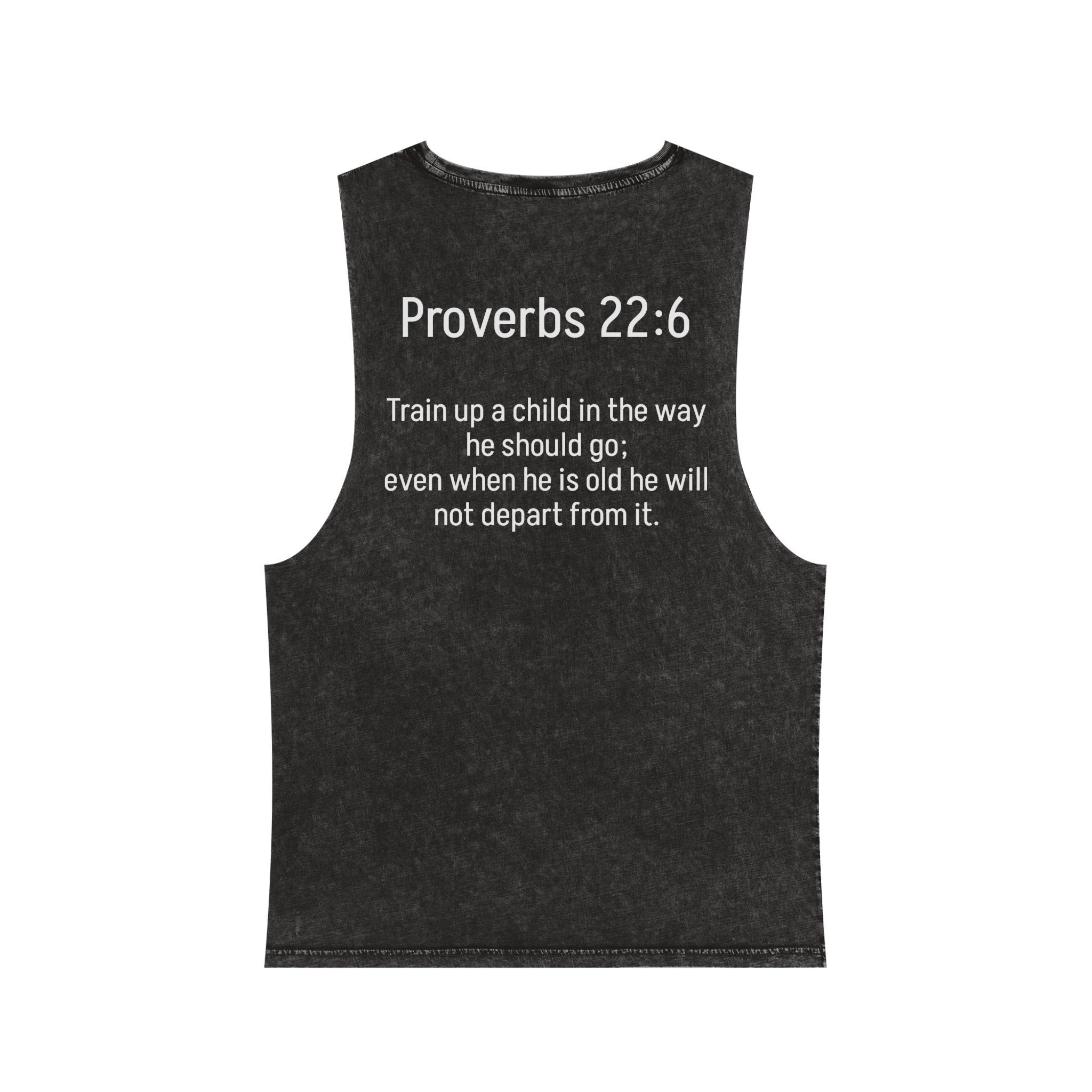 Proverbs 22:6 Stonewash Tank Top - Gravity Sports