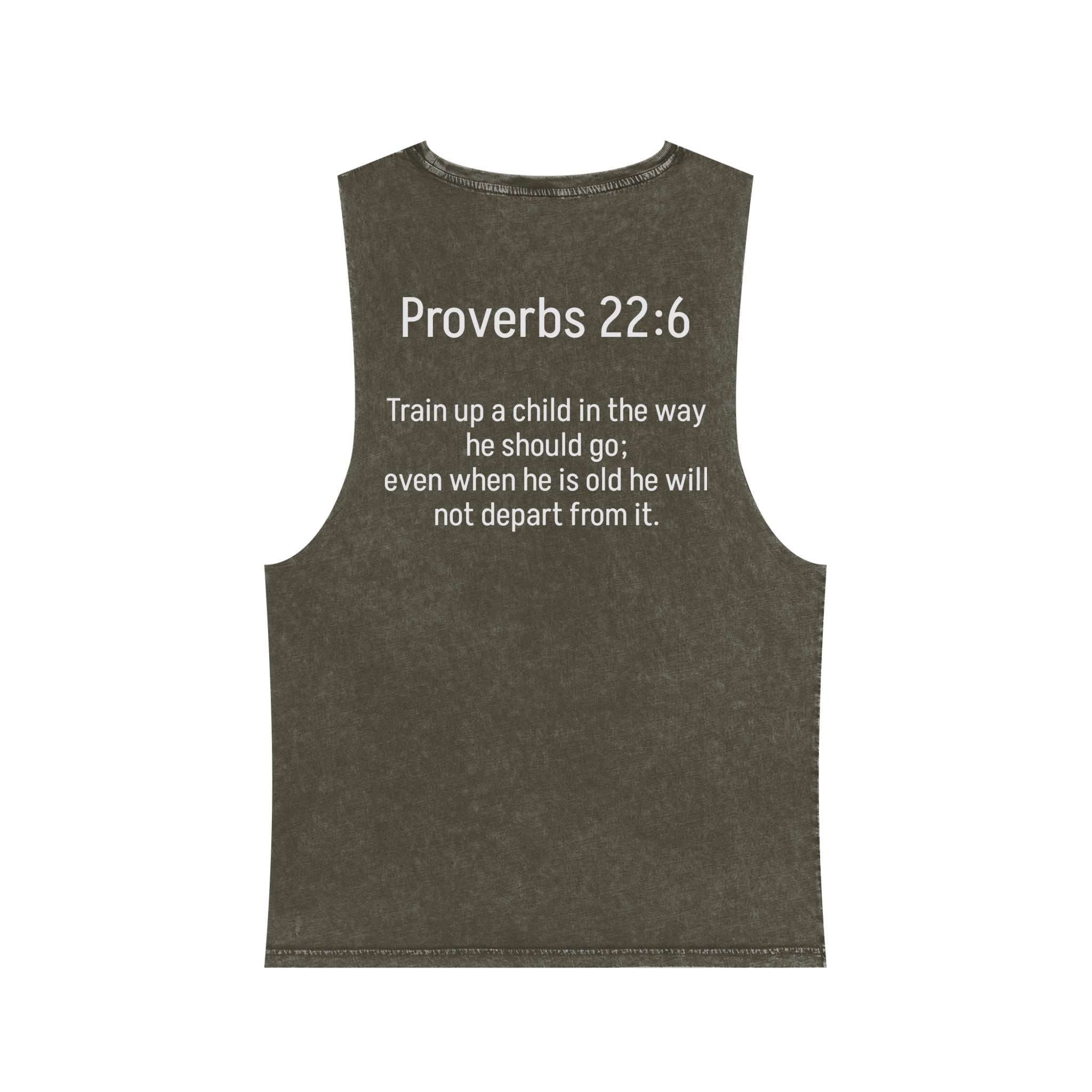 Proverbs 22:6 Stonewash Tank Top - Gravity Sports