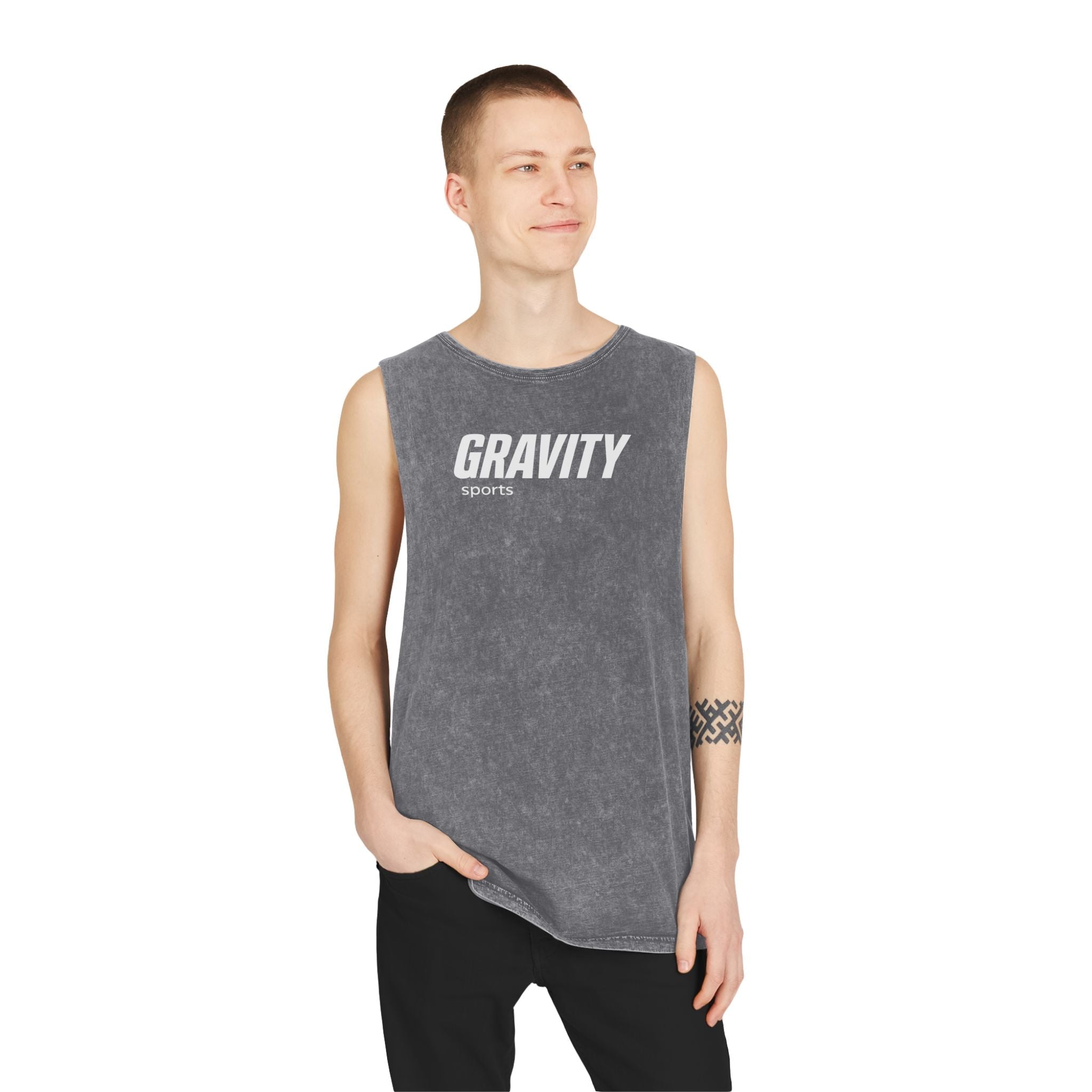 Proverbs 22:6 Stonewash Tank Top - Gravity Sports