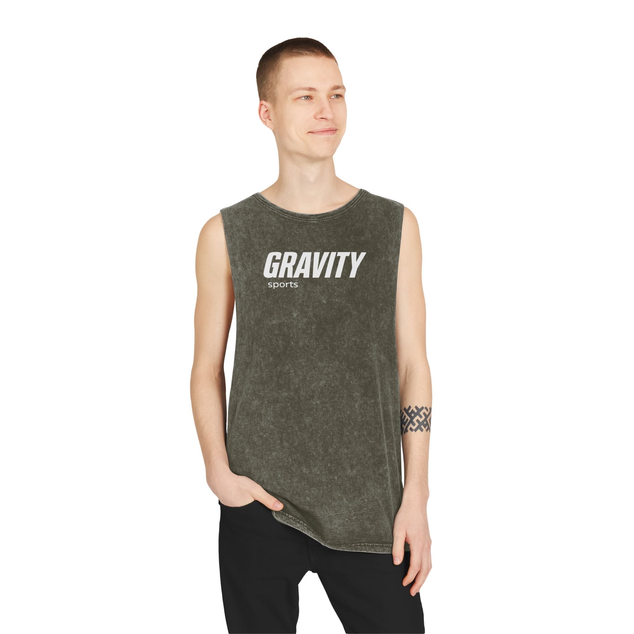Proverbs 22:6 Stonewash Tank Top - Gravity Sports