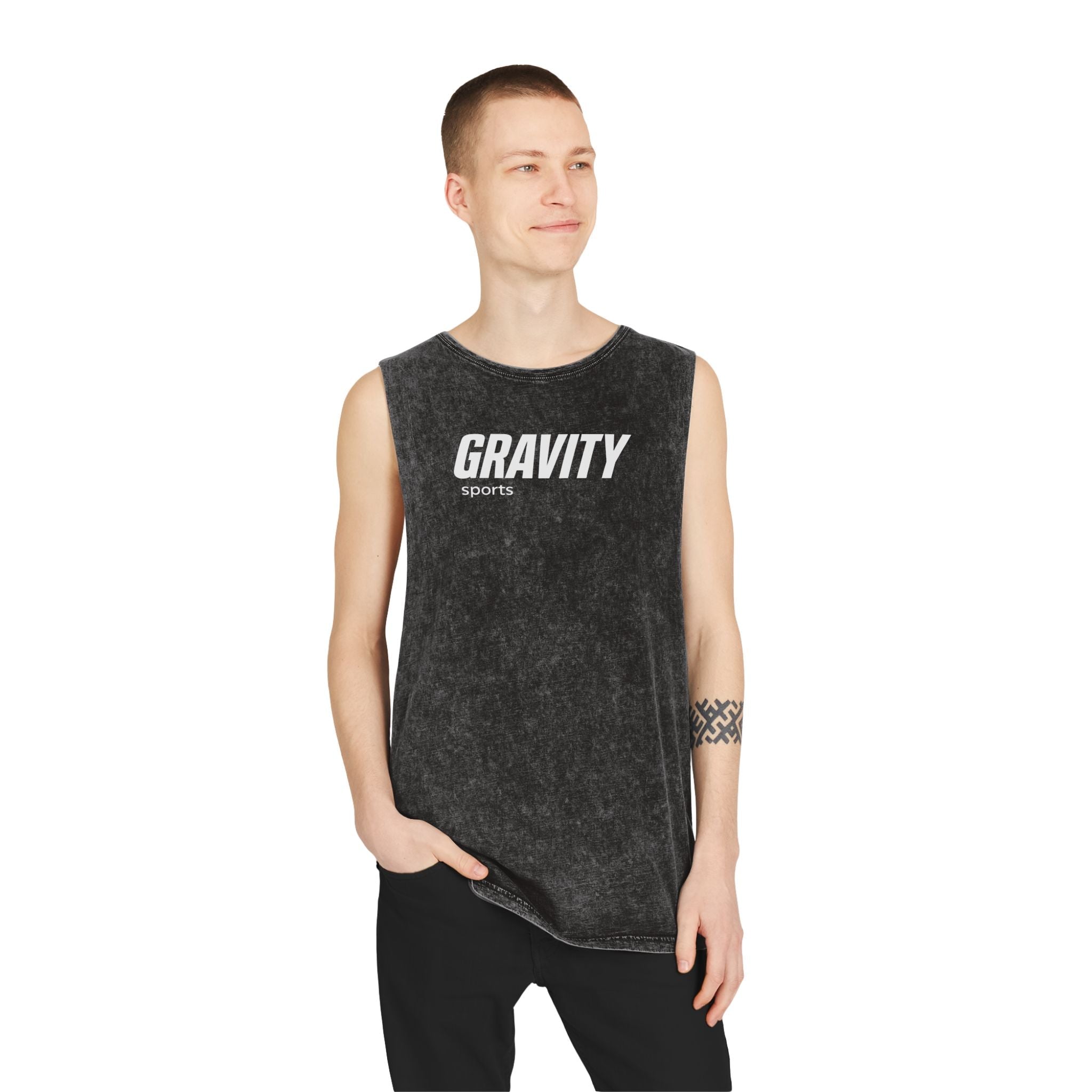 Proverbs 22:6 Stonewash Tank Top - Gravity Sports